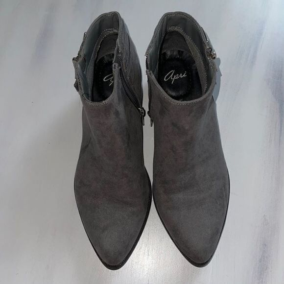 APRI‎ ankle boots by italian shoemakers lariat GRAY - Picture 3 of 7